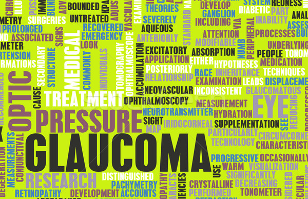 Glaucoma oog wanorde zenuw abstract Stockfoto © kentoh