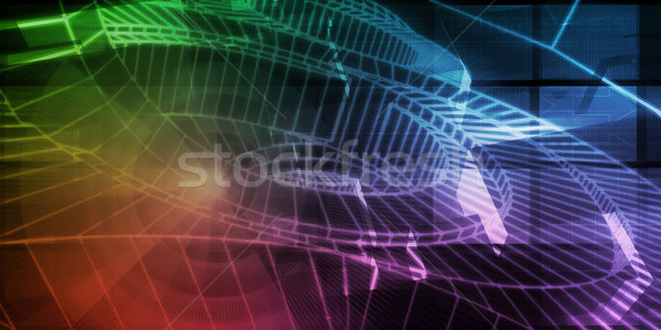 Flow of Digital Information Stock photo © kentoh