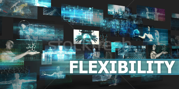 Flexibilitate prezentare tehnologie abstract artă Internet Imagine de stoc © kentoh