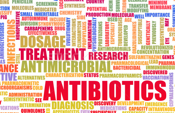 Antibiotikum tabletták gyógyszer törődés gyógyszertár veszély Stock fotó © kentoh