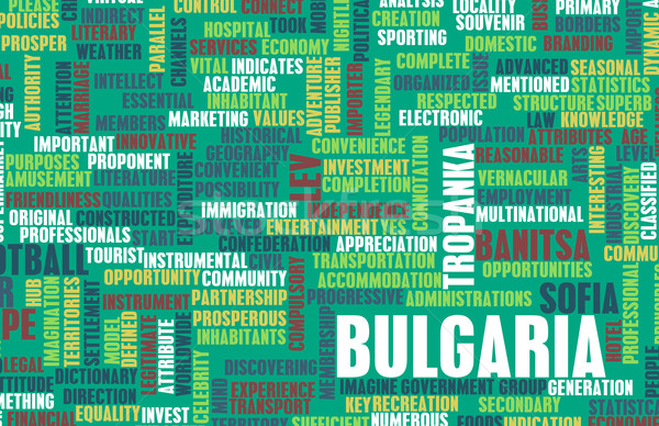 Bułgaria kraju streszczenie sztuki działalności piłka nożna Zdjęcia stock © kentoh