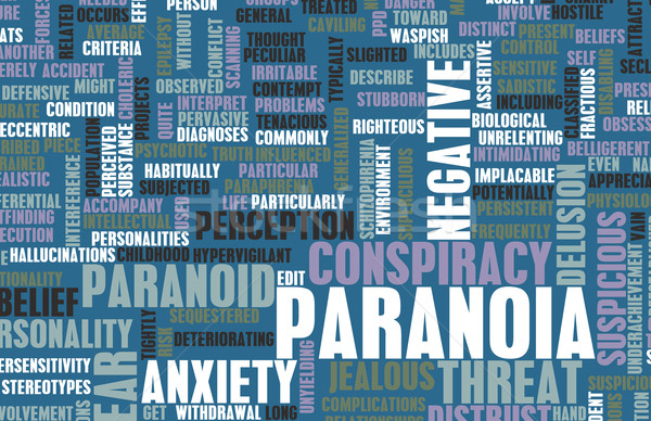 Paranoia szellemi szorongás félelem biztonság negatív Stock fotó © kentoh