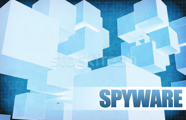 Spyware futuristic abstract prezentare aluneca proiect Imagine de stoc © kentoh