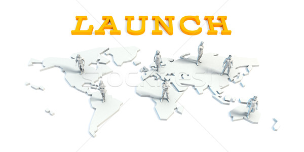 Launch Concept with Business Team Stock photo © kentoh