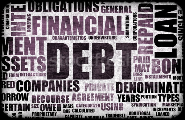 Dług finansowych tekstury streszczenie finansów banku Zdjęcia stock © kentoh