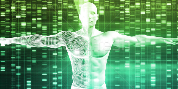 Foto stock: Genético · investigación · desarrollo · ciencia · datos · tecnología