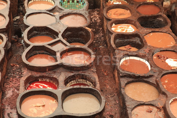 Fez Tannery Stock photo © kentoh