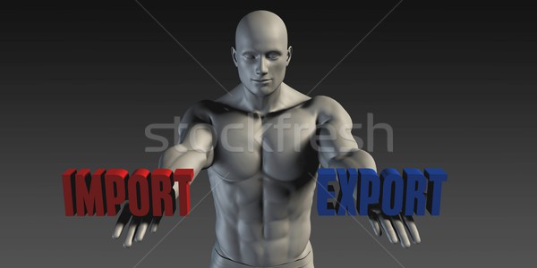Import eksport wyboru inny wiara niebieski Zdjęcia stock © kentoh