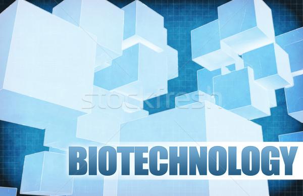 Biotechnologie futuristische abstract presentatie slide achtergrond Stockfoto © kentoh