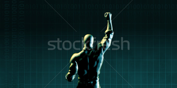 Individueel zakenman symbolisch winnend business abstract Stockfoto © kentoh