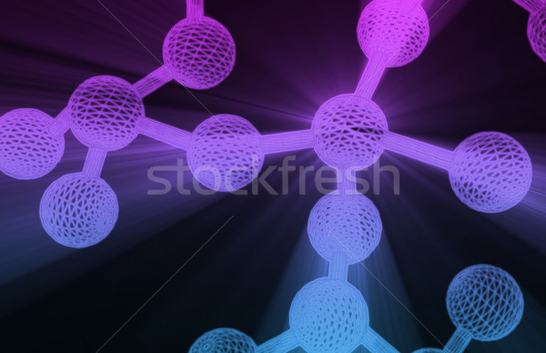 Moleculair structuur model web geneeskunde keten Stockfoto © kentoh