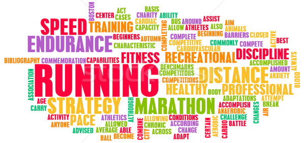Courir endurance fitness hobby sport résumé [[stock_photo]] © kentoh