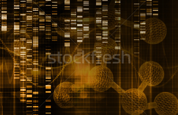 Genetica tecnologia ricerca scienza arte abstract Foto d'archivio © kentoh