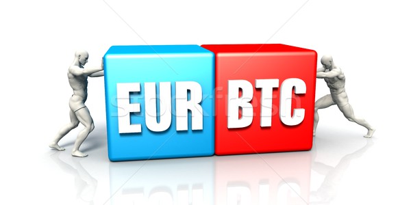 EUR BTC Currency Pair Stock photo © kentoh