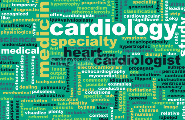 Kardiologie Kardiologe medizinischen Bereich Spezialität Büro Stock foto © kentoh
