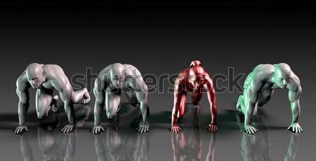 Futuristic Science Race Stock photo © kentoh