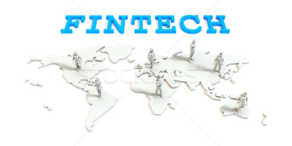 Fintech Global Business Stock photo © kentoh