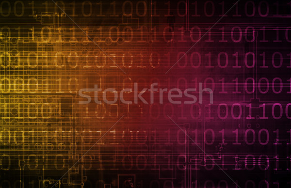 Flow of Digital Information Stock photo © kentoh