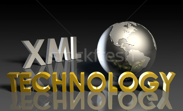 Xml tecnologia internet abstrato rede teia Foto stock © kentoh