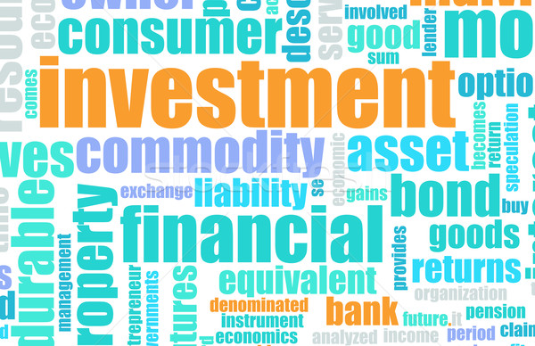 Yatırım finansal arka plan pazar gelecek öğrenme Stok fotoğraf © kentoh
