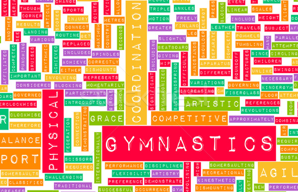 Ginnastica competitivo sport arte abstract Foto d'archivio © kentoh