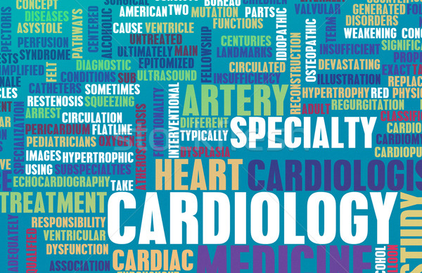 Kardiológia kardiológus orvosi mező specialitás iroda Stock fotó © kentoh