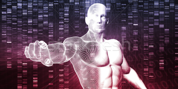 Dna Chemie Technologie Genom abstrakten medizinischen Stock foto © kentoh