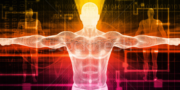 Implant technologii człowiek medycznych ciało tle Zdjęcia stock © kentoh