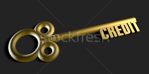 Stock photo: Key To Your Credit