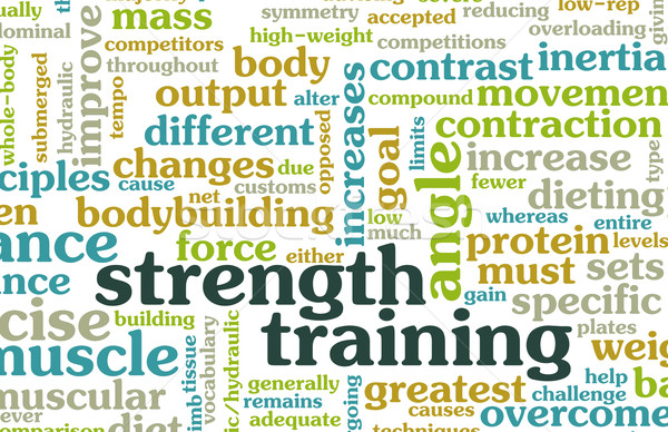 Treinamento de força exercício fitness edifício esportes corpo Foto stock © kentoh