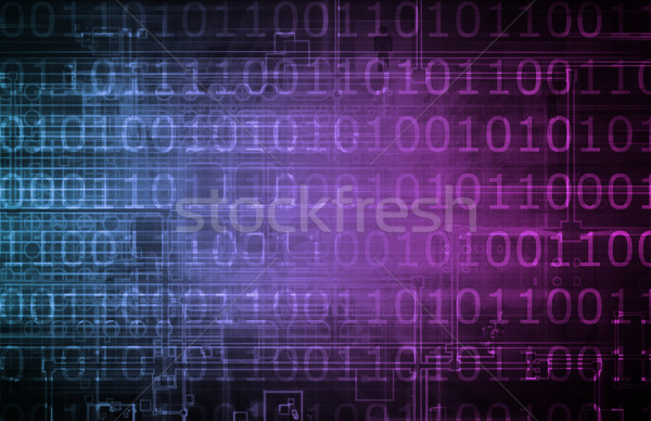Stroom digitale informatie gegevens internet wereld Stockfoto © kentoh