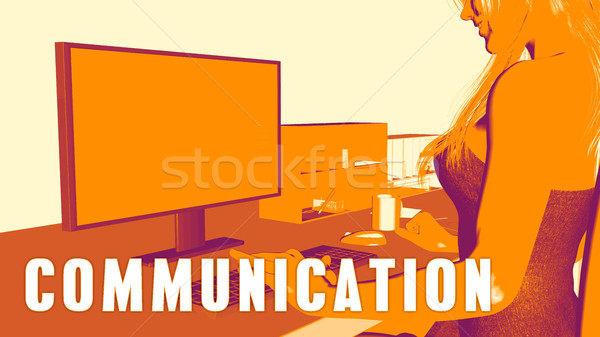 Communication Concept Course Stock photo © kentoh