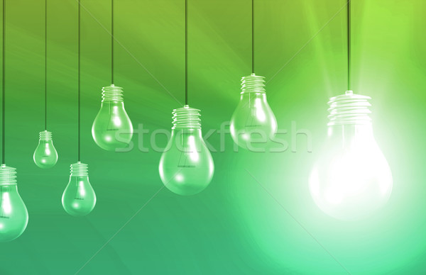 Kreative Innovation glühend abstrakten Wissenschaft Gehirn Stock foto © kentoh
