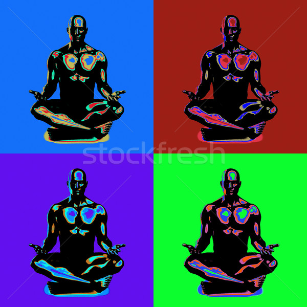 Zen pacífico mente yoga estrés Foto stock © kentoh