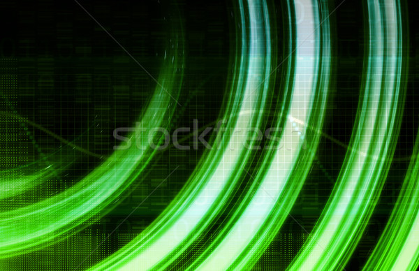 Green Presentation Abstract Stock photo © kentoh