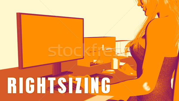 Rightsizing Concept Course Stock photo © kentoh