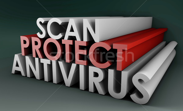Stok fotoğraf: Antivirüs · taramak · pc · bilgisayar · Internet