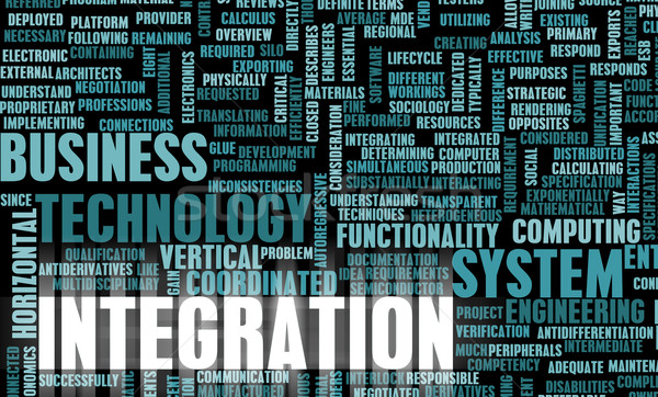бизнеса интеграция модель фон информации инженерных Сток-фото © kentoh