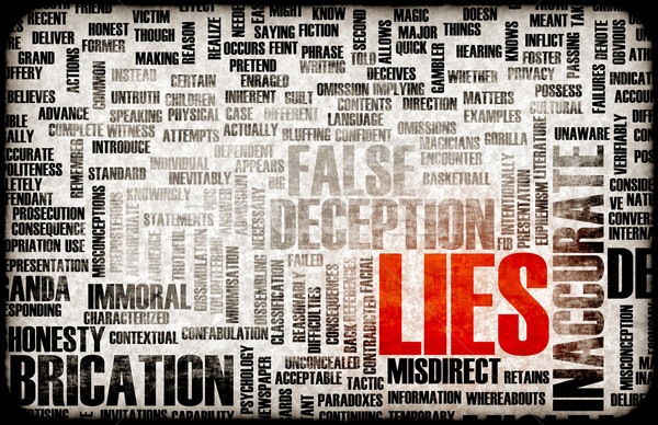 Lügen Fake Informationen Business abstrakten Hintergrund Stock foto © kentoh