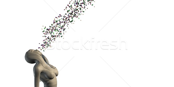 Recepta narkotyków nadużycie śmierci usta pigułki Zdjęcia stock © kentoh