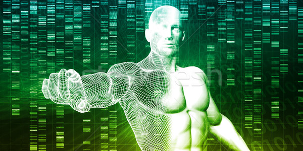 Genetikai mérnöki tudomány kutatás fejlesztés technológia Stock fotó © kentoh