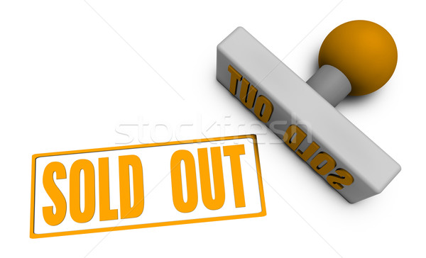 Sold Out Stamp Stock photo © kentoh