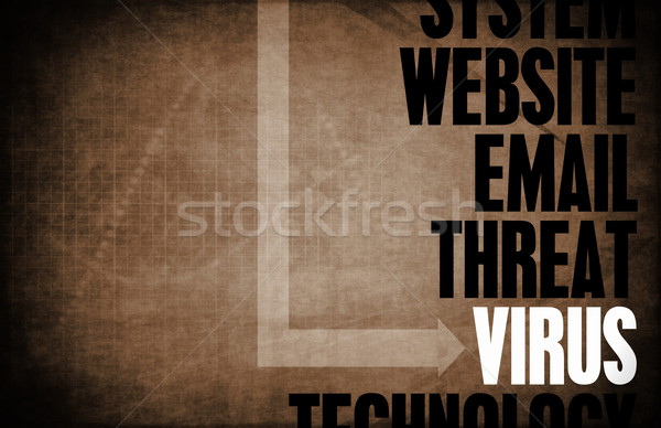Virus computer veiligheid bedreiging bescherming technologie Stockfoto © kentoh