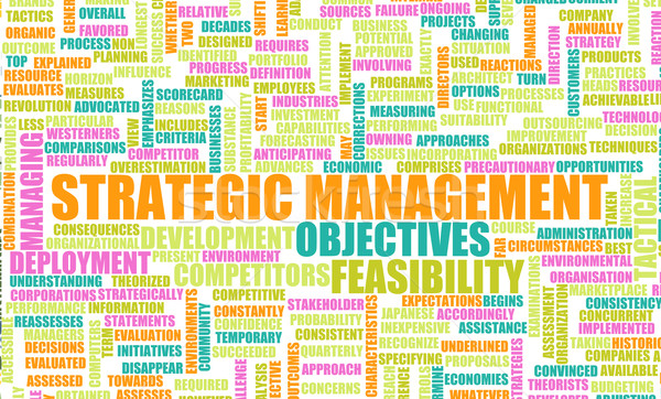 Strategisch beheer belangrijk stappen studie succes Stockfoto © kentoh