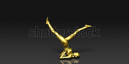 The Leg Stretch Yoga Pose Stock photo © kentoh