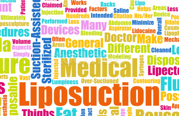 Liposuctie medische procedure abstract wetenschap vet mooie Stockfoto © kentoh