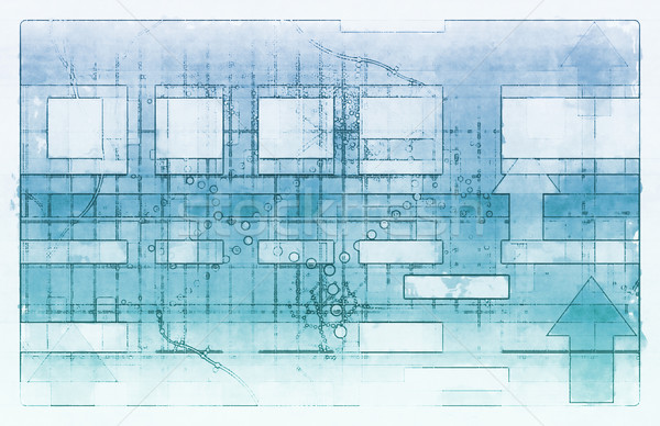 高度な 技術 未来的な 抽象的な 芸術 コンピュータ ストックフォト © kentoh