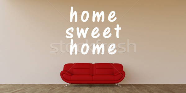 家，甜蜜的家 家 室內 藝術 心臟 行業 商業照片 © kentoh