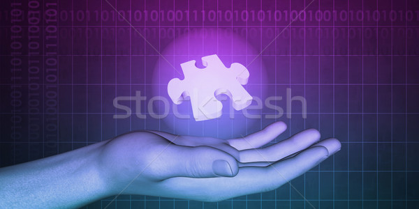 Gyógyszeripar kéz tart gyógyít felfedezés technológia Stock fotó © kentoh