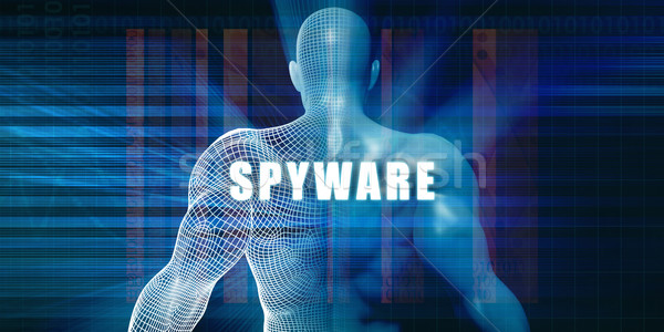 Spyware futurista abstrato tecnologia Foto stock © kentoh